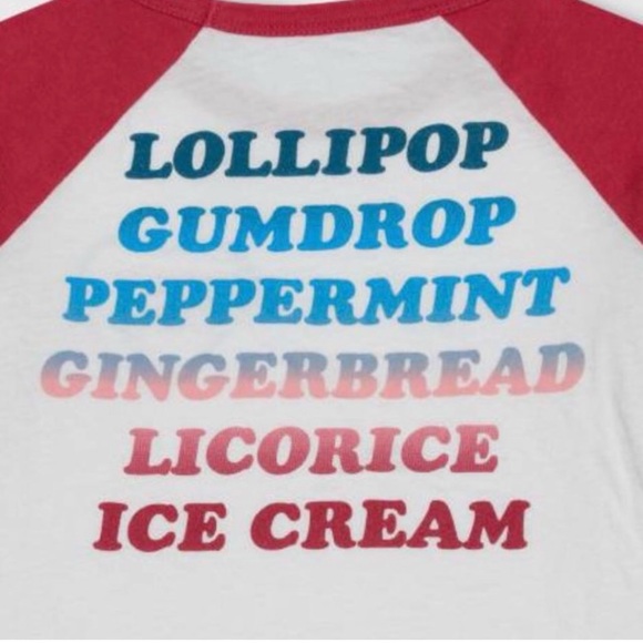 Junk Food Girls' from Target 
Long Sleeve Candy Land Raglan 
Graphic T-Shirt - Picture 3 of 5